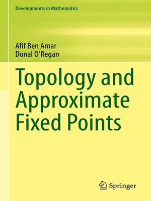 cover image of Topology and Approximate Fixed Points